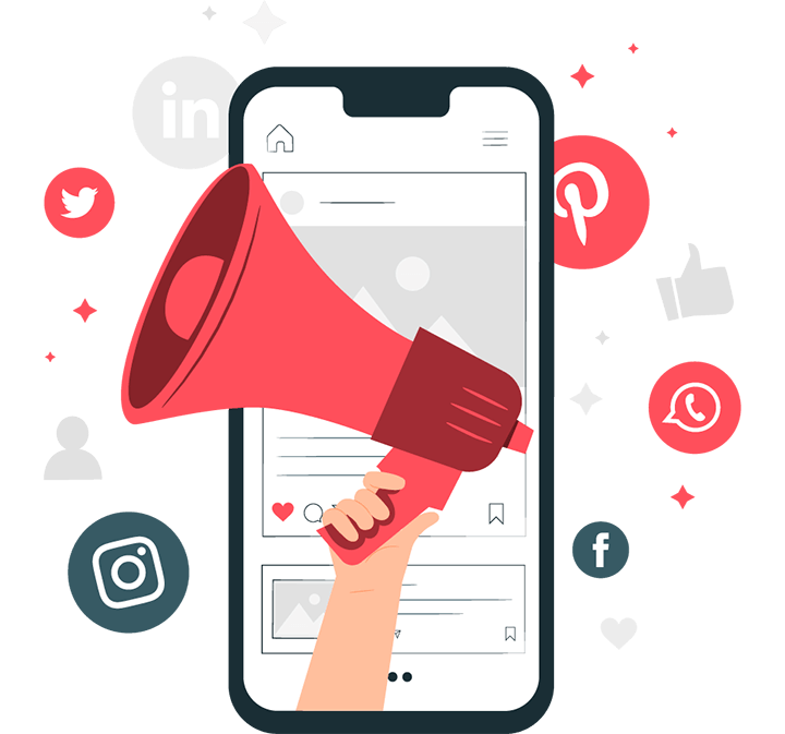 Digital marketing illustration